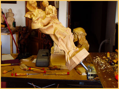 Little House Woodcarving Eli Vise